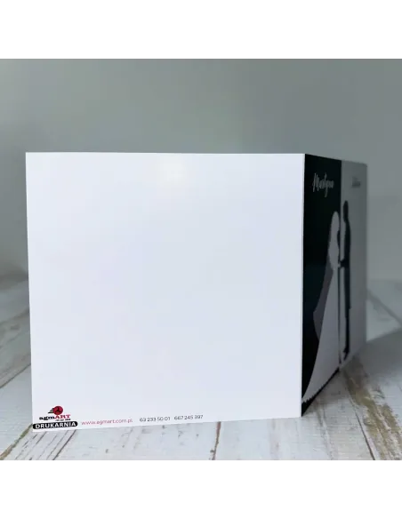 Eleganckie Personalizowane zaproszenie na Ślub Wesele zaproszenia ślubne czarno białe para młoda