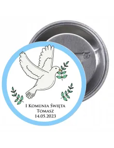 Przypinki buttony  I KOMUNIA ŚWIĘTA TOMASZ  znaczki badziki z grafiką