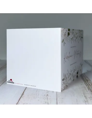 Eleganckie Personalizowane zaproszenie na Ślub Wesele zaproszenia ślubne kwiatowe