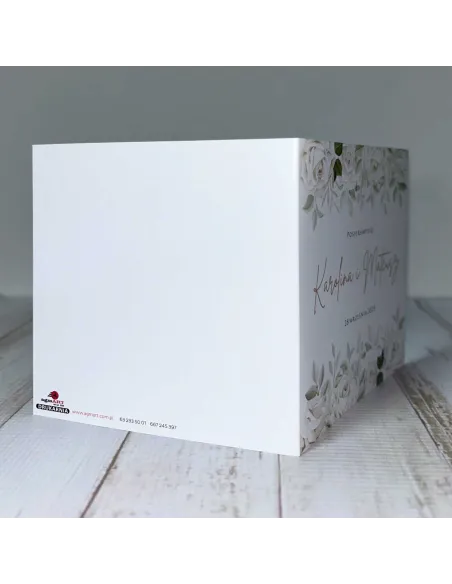 Eleganckie Personalizowane zaproszenie na Ślub Wesele zaproszenia ślubne kwiatowe