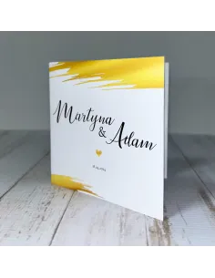 Eleganckie Personalizowane zaproszenie na Ślub Wesele zaproszenia ślubne minimalistyczne