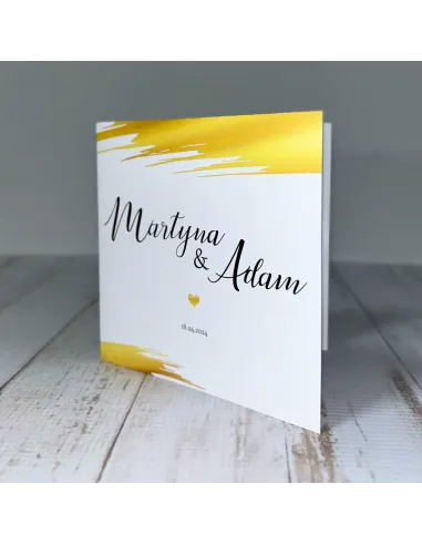 Eleganckie Personalizowane zaproszenie na Ślub Wesele zaproszenia ślubne minimalistyczne