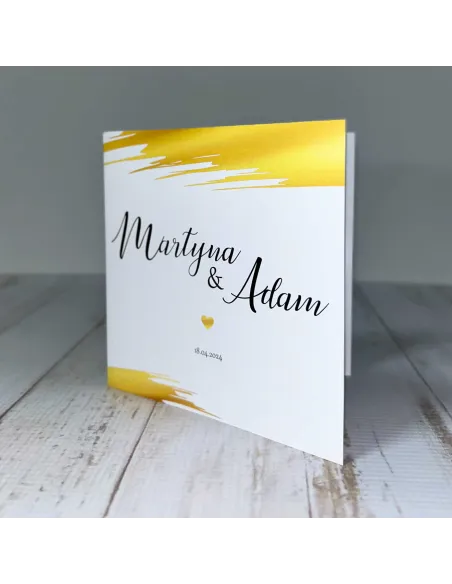 Eleganckie Personalizowane zaproszenie na Ślub Wesele zaproszenia ślubne minimalistyczne