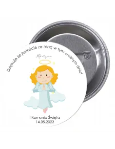 Przypinki buttony  I KOMUNIA ŚWIĘTA DZIĘKUJE, ŻE JESTEŚCIE ZE MNĄ W TYM WAŻNYM DNIU! znaczki badziki z grafiką