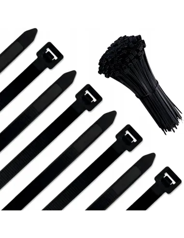 Opaska zaciskowa opaski trytytki 30 cm NYLON CABLE TIE 100 sztuk MOCNE