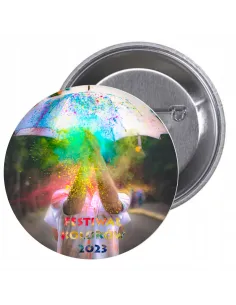 Przypinki buttony FESTIWAL KOLORÓW 2023 znaczki badziki z grafiką