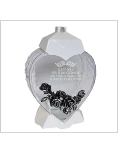 EKSKLUZYWNY ZNICZ kształt SERCE biały personalizowany GRAWER dla dziecka