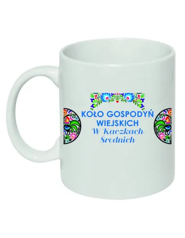Kubek ceramiczny Koło Gospodyń Wiejskich nadruk KGW twoja miejscowości