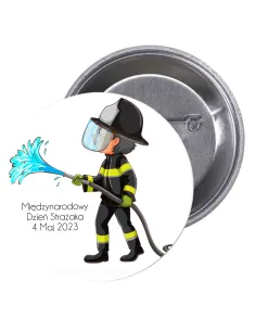 Przypinki buttony MIĘDZYNARODOWY DZIEŃ STRAŻAKA  znaczki badziki z grafiką