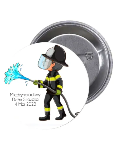 Przypinki buttony MIĘDZYNARODOWY DZIEŃ STRAŻAKA  znaczki badziki z grafiką