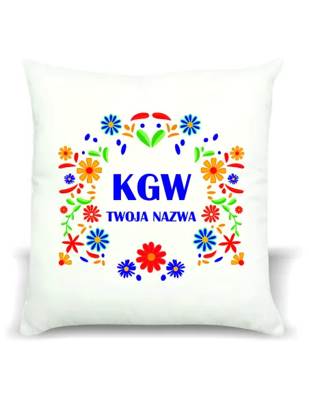 FOTO PODUSZKA koło gospodyń wiejskich KGW + twój tekst grafika nazwa