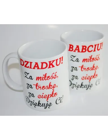 Kubek ceramiczny Koło Gospodyń Wiejskich nadruk KGW twoja miejscowości