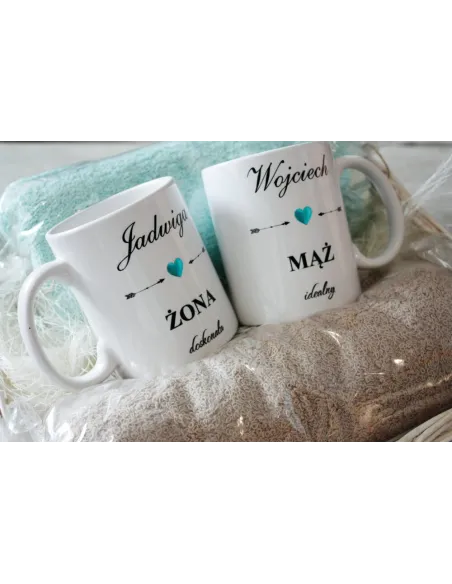 Kubek ceramiczny KGW Koło Gospodyń Wiejskich z nadrukiem twoją nazwą logo