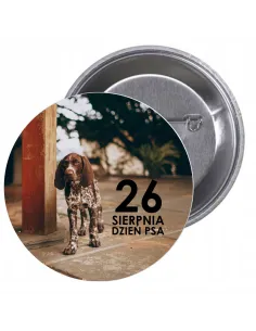 Przypinki buttony DZIEŃ PSA  znaczki badziki z grafiką