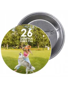 Przypinki buttony DZIEŃ PSA  znaczki badziki z grafiką