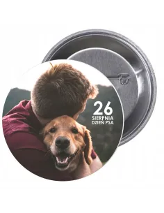 Przypinki buttony DZIEŃ PSA  znaczki badziki z grafiką