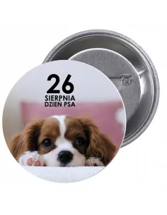 Przypinki buttony DZIEŃ PSA  znaczki badziki z grafiką