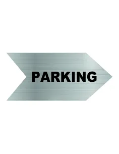 TABLICZKA TABLICA GRAWEROWANA STRZAŁKA nierdzewna z TWOIM NAPISEM parking