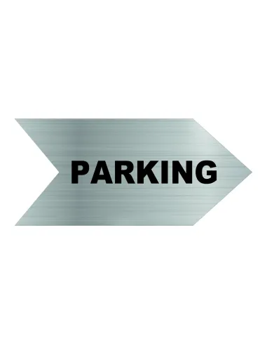 TABLICZKA TABLICA GRAWEROWANA STRZAŁKA nierdzewna z TWOIM NAPISEM parking
