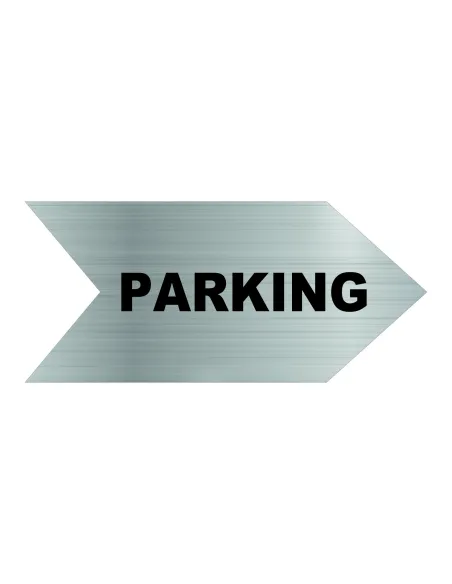 TABLICZKA TABLICA GRAWEROWANA STRZAŁKA nierdzewna z TWOIM NAPISEM parking