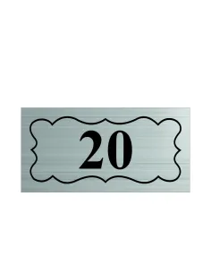 TABLICZKA tablica nierdzewna Z GRAWEREM z numerem pomieszczenia prostokątna