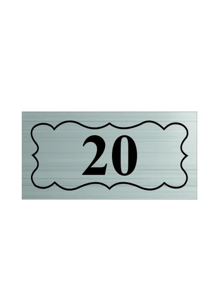 TABLICZKA tablica nierdzewna Z GRAWEREM z numerem pomieszczenia prostokątna