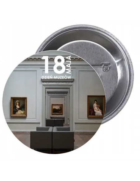 Przypinki buttony DZIEŃ MUZEÓW  znaczki badziki z grafiką