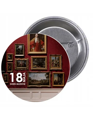 Przypinki buttony DZIEŃ MUZEÓW  znaczki badziki z grafiką