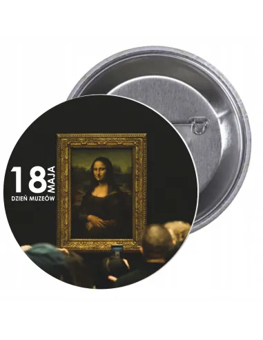 Przypinki buttony DZIEŃ MUZEÓW  znaczki badziki z grafiką