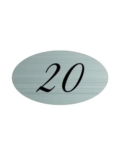 TABLICZKA nierdzewna Z GRAWEREM numer numerek na szafkę drzwi