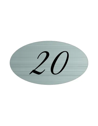 TABLICZKA nierdzewna Z GRAWEREM numer numerek na szafkę drzwi