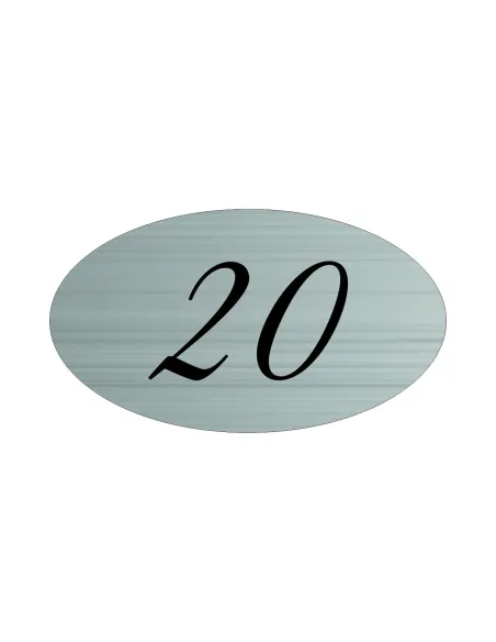 TABLICZKA nierdzewna Z GRAWEREM numer numerek na szafkę drzwi