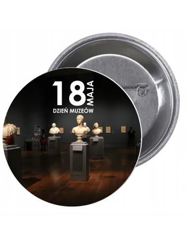 Przypinki buttony DZIEŃ MUZEÓW  znaczki badziki z grafiką