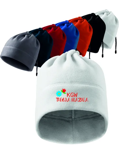 CZAPKA/KOMIN Z DOWOLNYM HAFTEM koło gospodyń wiejskich + twój NAPIS KGW