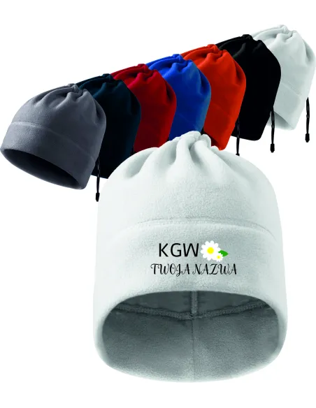 CZAPKA/KOMIN Z DOWOLNYM HAFTEM koło gospodyń wiejskich + twoja nazwa miejscowości KGW