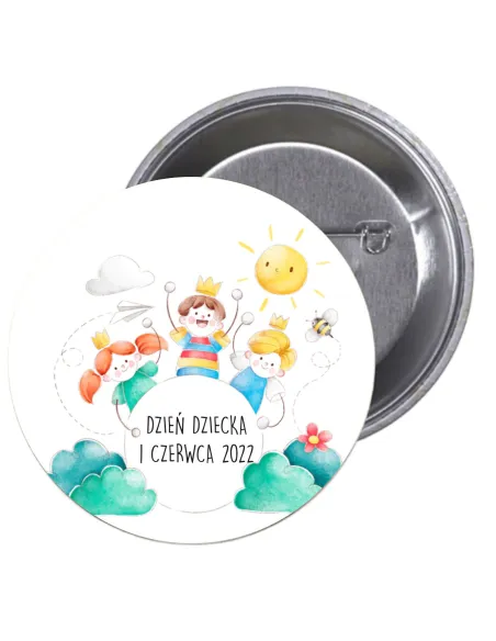 Przypinki buttony DZIEŃ DZIECKA  znaczki badziki z grafiką