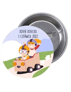 Przypinki buttony DZIEŃ DZIECKA  znaczki badziki z grafiką