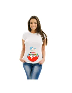 Koszulka ciążowa nadruk kinder niespodzianka