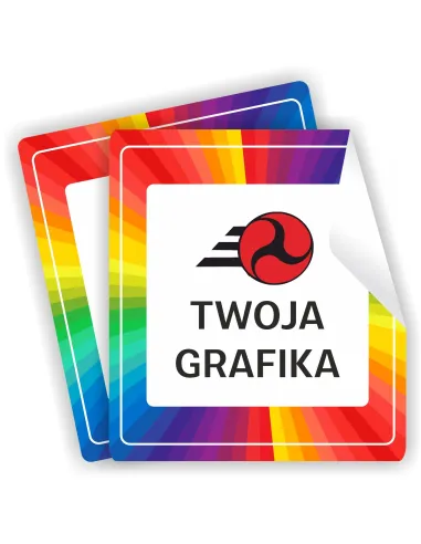Naklejki z twoim LOGO ETYKIETY WLEPKI REKLAMOWE twój nadruk grafika tekst