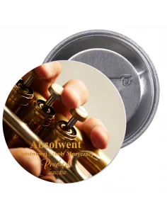 Przypinki buttony ABSOLWENT SZKOŁY MUZYCZNEJ  znaczki badziki z grafiką