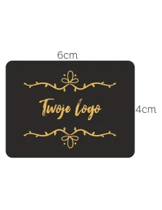 Naklejki LOGO ETYKIETY REKLAMOWE twój nadruk grafika tekst 4x6 cm 500 szt