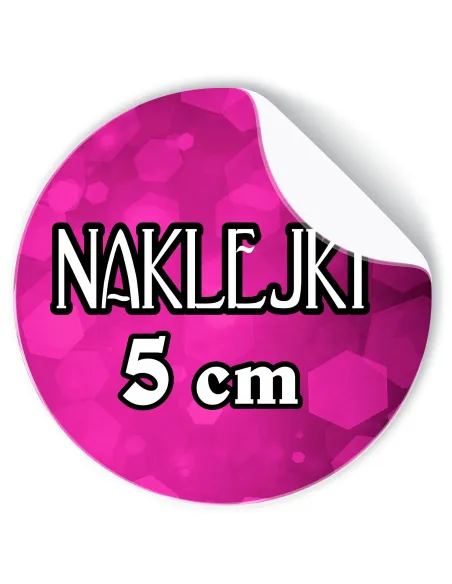 Naklejki firmowe z LOGO ETYKIETY REKLAMOWE twój nadruk grafika