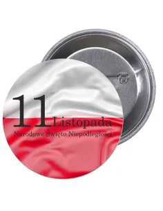 Przypinki buttony 11 LISTOPADA NARODOWE ŚWIĘTO NIEPODLEGŁOŚCI  znaczki badziki z grafiką