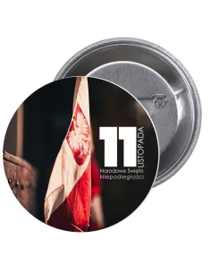 Przypinki buttony 11 LISTOPADA NARODOWE ŚWIĘTO NIEPODLEGŁOŚCI  znaczki badziki z grafiką
