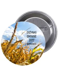 Przypinki buttony DOŻYNKI GMINNE  znaczki badziki z grafiką
