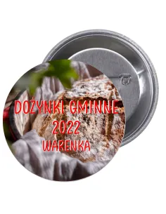 Przypinki buttony DOŻYNKI GMINNE  znaczki badziki z grafiką