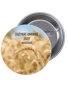 Przypinki buttony DOŻYNKI GMINNE  znaczki badziki z grafiką