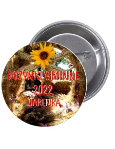 Przypinki buttony DOŻYNKI GMINNE  znaczki badziki z grafiką