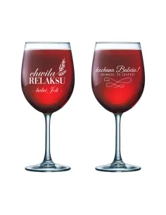 Kieliszek do wina grawer PREZENT na Dzień Babci