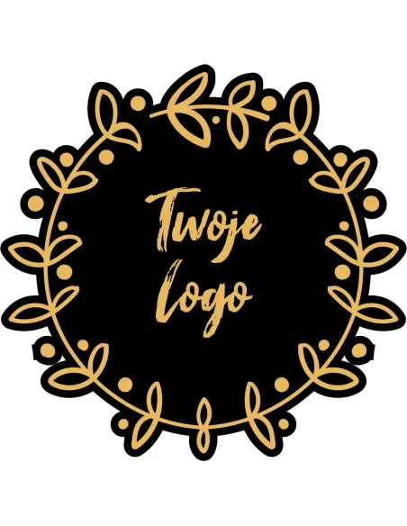 Naklejki ETYKIETY REKLAMOWE twoje LOGO cięte po obrysie 5 cm 100 sztuk